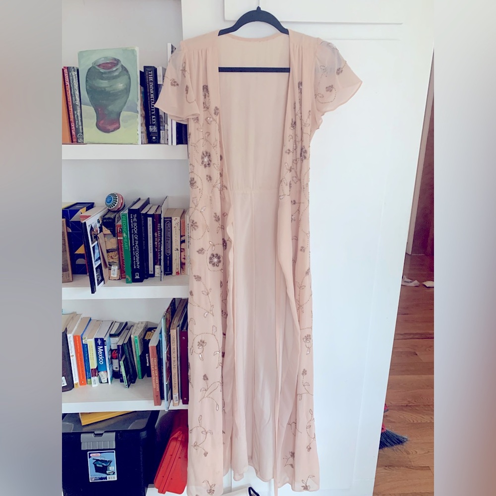 BHLDN Plymouth Beaded Dress Hemmed Small